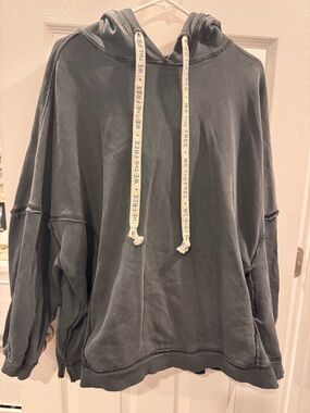 We The Free Slate Gray Oversized Hoodie